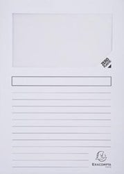 Exacompta L-map met venster Forever® wit pak van 100 stuks