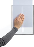 Durable infohoes A4 met statische bevestiging, pak van 5 stuks, grafiet