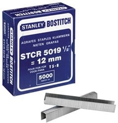 Bostitch Nietjes STCR501912E (12 mm), voor PC8000, doos van 5.000 nietjes