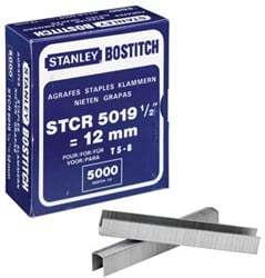 Bostitch Nietjes STCR501912E (12 mm), voor PC8000, doos van 5.000 nietjes