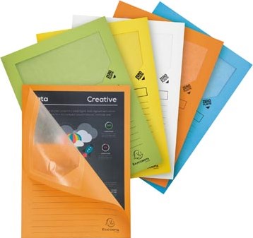 Exacompta L-map Forever voor A4 pak van 25 stuks geassorteerde pastelkleuren-2