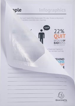 Exacompta L-map Forever voor A4 pak van 25 stuks wit-3