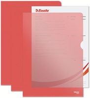 Insteekmap L-map Esselte standaard A4 PP rood-8