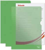 Insteekmap L-map Esselte standaard A4 PP groen-8