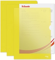 Insteekmap L-map Esselte standaard A4 PP geel-7