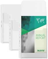 Harmonica showtas Leitz Premium met bovenklep PP 150 micron A4 glashelder 5 stuks-3