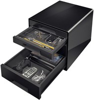 Leitz Dual Black ladekastje met 4 laden zwart-3