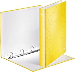 Leitz WOW ringmap 4 ringen geel