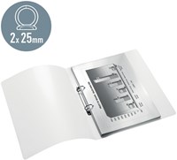 Ringband Leitz WOW A4 2-rings O-mechaniek 25mm PP groen-3
