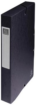Exacompta elastobox Exabox zwart rug van 4 cm