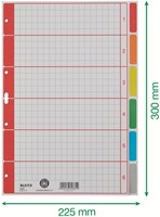 Tabbladen A4 Leitz met 6 gekleurde tabs en 4-gaatsperforatie-2