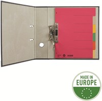 Tabbladen A4 Leitz met 6 gekleurde tabs en 4-gaatsperforatie-12