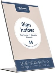 Folderhouder A4 L-standaard acryl