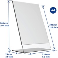 Folderhouder A4 L-standaard acryl-1