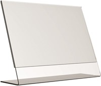 Folderhouder A4 liggend L-standaard acryl-2