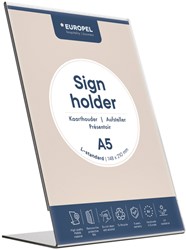 Folderhouder A5 L-standaard acryl
