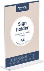 Folderhouder T-standaard A4 staand acryl