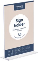 Folderhouder T-standaard A5 staand acryl