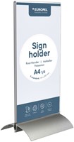 Folderhouder  T-standaard 1/3 A4 staand acryl aluminium