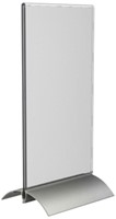Folderhouder  T-standaard 1/3 A4 staand acryl aluminium-2