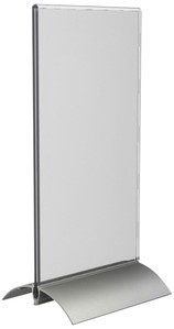 Folderhouder  T-standaard 1/3 A4 staand acryl aluminium-2