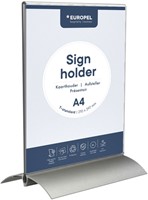 Folderhouder T-standaard A4 staand acryl aluminium