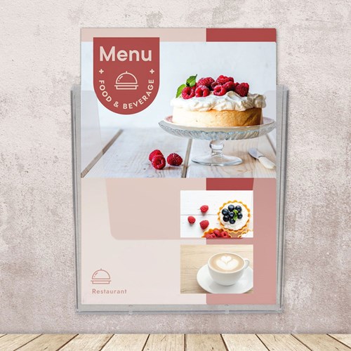 Folderhouder OPUS 2 wand A4 transparant-3