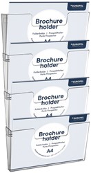 Folderhouder OPUS 2 A4 wand liggend koppelbaar transparant