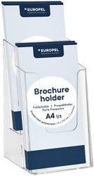 Folderhouder OPUS 2 2vaks 1/3 A4 transparant