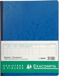 Exacompta register garagist en pomphouder 32 x 25 cm Nederlandstalig
