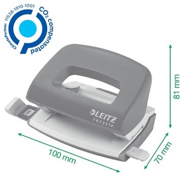 Leitz NeXXt Recycle Mini perforator 10 blad groen-3