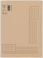 Vouwmap Quantore A4 ongelijke zijde 230gr beige