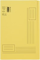 Vouwmap Quantore Folio ongelijke zijde 250gr geel