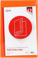 Vouwmap Quantore Folio ongelijke zijde 250gr oranje-2