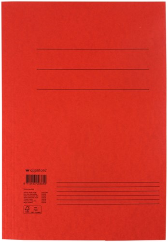Dossiermap folio 320gr rood Quantore
