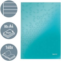 Notitieboek A4 Gelijnd Ijsblauw Leitz Notebook Wow-2