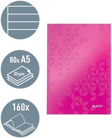 Notitieboek A5 Gelamineerd Roze Leitz Wow-3