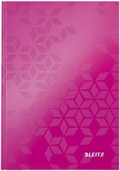 Notitieboek A5 Gelamineerd Roze Leitz Wow