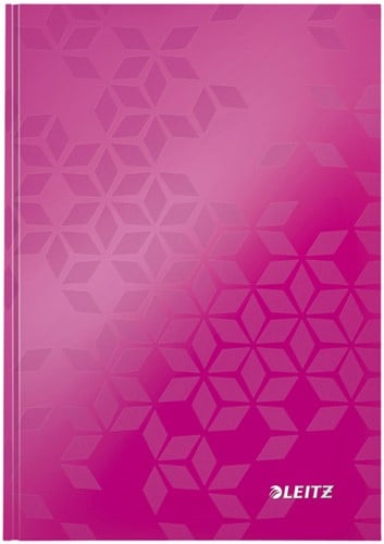 Notitieboek A5 Gelamineerd Roze Leitz Wow