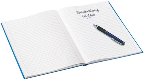 Notitieboek A5 Harde Kaft Blauw Leitz Wow-3