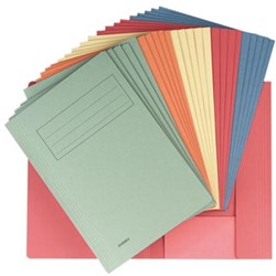 Dossiermappen karton folio geassorteerde kleuren