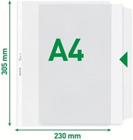 Showtas met klep 130 micron 11-rings pk/50 Leitz-9