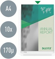 Showtas met expansievouw glashelder 0.17mm 11-gaats Leitz Premium copy safe XL-5