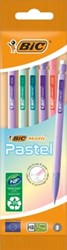 BicMatic vulpotlood Pastel blister van 5 stuks