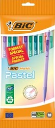 BicMatic pastel vulpotlood blister van 10 stuks assorti