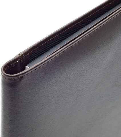 Leren schrijfmap A4 van der Spek 393 licht generfd leer bruin-3