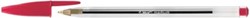 Bic Cristal balpen Medium rood