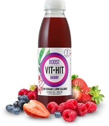 Vit Hit vitaminedrank Boost, flesje van 50 cl, pak van 12 stuks