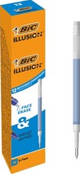 Bic vulling voor gelroller Gel-ocity illusion doos van 12 stuks blauw