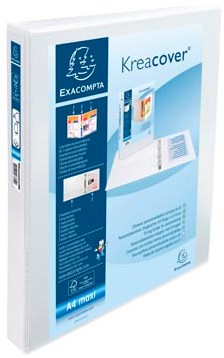 Presentatieringband wit 4 ringen van 25 mm